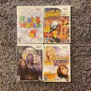 Set of 4 Nintendo Wii Games
